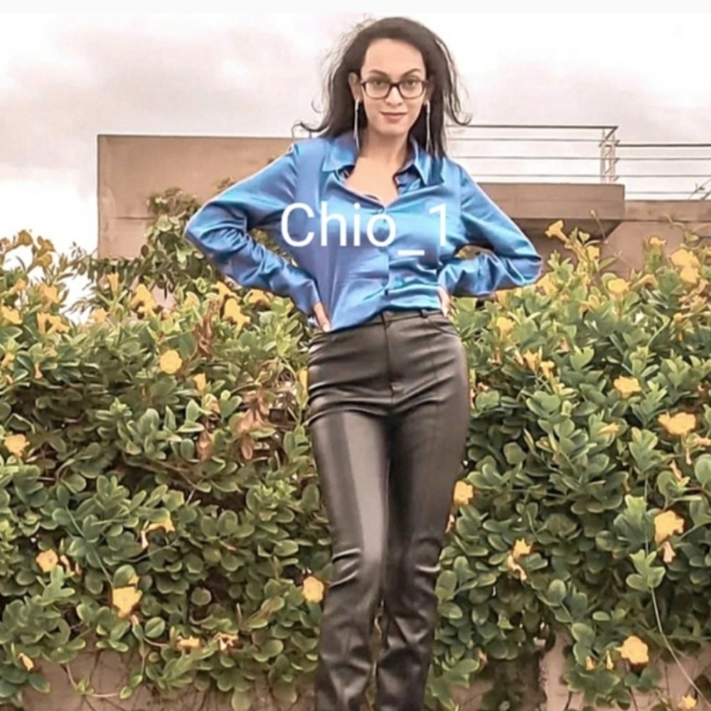 ZARA SATIN EFFECT TOP SHIRT BLOGGERS FAVORITE - Picture 3 of 11